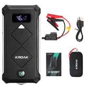 KROAK K-JS05 Jump Starter 2400A 24000mAh Jump Starter Kabel 12V (op til 8,0L benzin eller 6,0L Diesel)