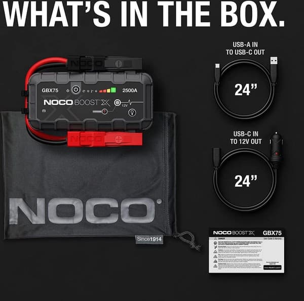 NOCO GBX75 startmotor för fordon 2500 A