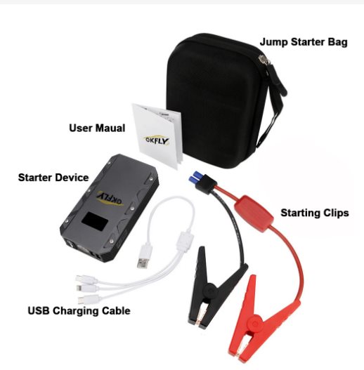 26000mAh Car Jump Starter Power Bank shops 2000A Starting Device, Diesel Petrol Car Ch