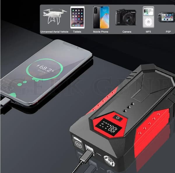 18000mAh Bil Jump Starter Bärbar Power Bank Bilbatteri Booster 12V Bil Jump Starter Enhet För Bensin Diesel 6,0L / 4,0L