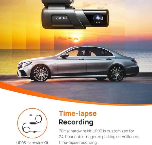 70mai Dash Cam M500 1944P 170fov DVR kameranauhuri sisäänrakennettu GPS ADAS 24H pysäköintimonitori