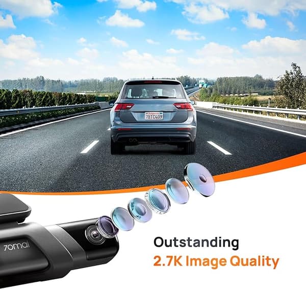 70mai Dash Cam M500 1944P 170fov DVR kameranauhuri sisäänrakennettu GPS ADAS 24H pysäköintimonitori