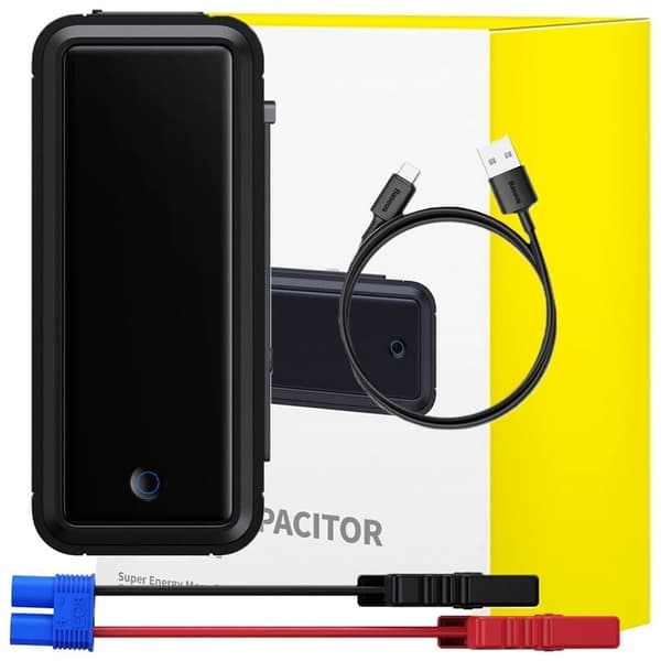 Startmotor med superkondensator Baseus Super Energy Mega Series BS-CH007 3000A 12V USB-C / EC8 / DC - grå