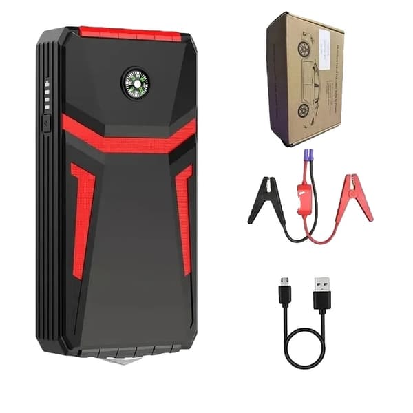 Bil Jump Starter, Høj Kapacitet, 1500A Spidsstrøm,30000mAh