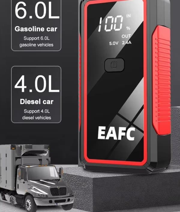 Bil jumpstarter 2000a powerbank bærbar bil batteri oplader til 12v auto starter enhed