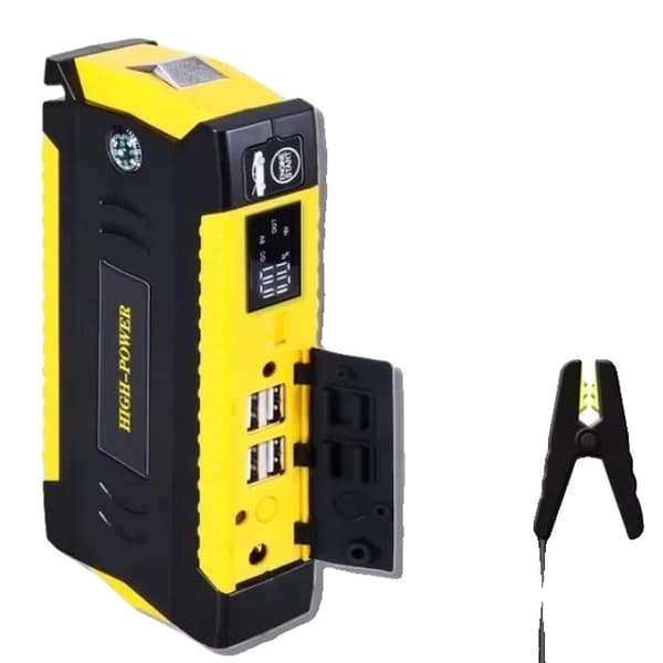 Bil Jump Starter, 18000mAh kapacitet, 1200A spidstrøm,Gul 16000mAh