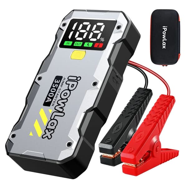 Aloituslaite, 3500A Huippuvirta, 15000mAh Power Bank,Ruskea