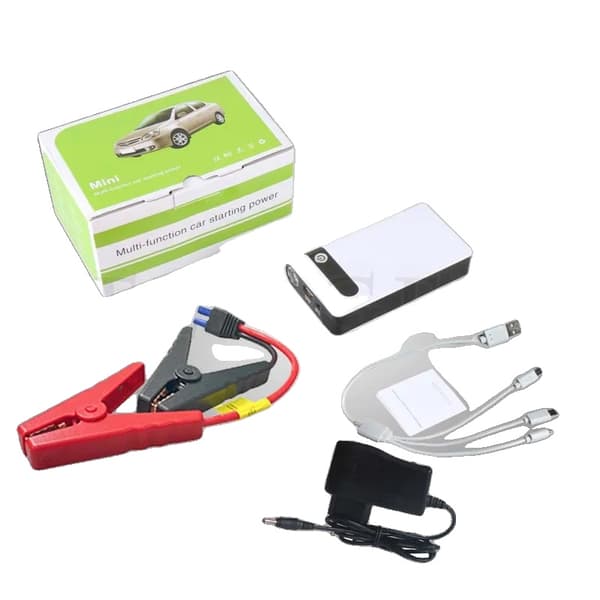 Universel Bil Jump Starter, 1000A Spidsstrøm, 12000mAh Power Bank,800A Starthjælp