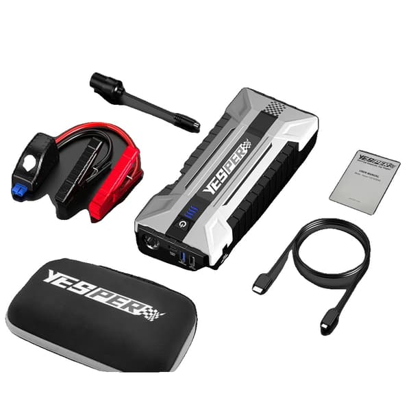 Auton käynnistysakku, 26800mAh kapasiteetti, 4120A huippuvirta,A-YJS40-BK-UUSI