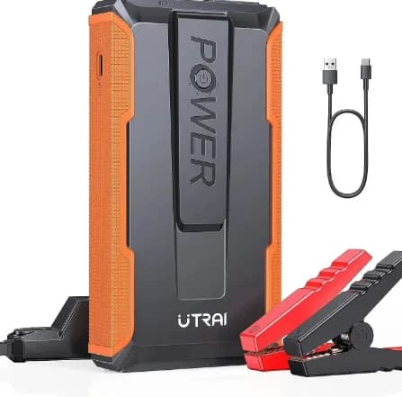 Bil Jump Starter, 1400A Spidsstrøm, Nødlys,1400A