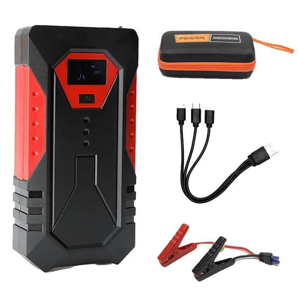 Auton käynnistysakku, 18000mAh kapasiteetti, 1200A huippuvirta,18000mAh