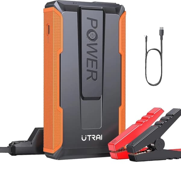 Auto Jump Starter, 1400A Huippuvirta, 8000-10000mAh Akun kapasiteetti,T1