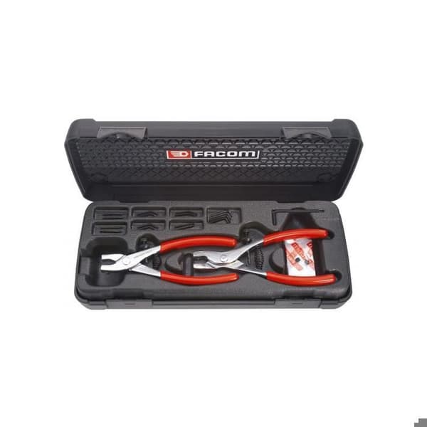 Set med 2 invändiga och yttre låstänger - FACOM - 470 - Kapacitet 8 till 63 mm - Svart