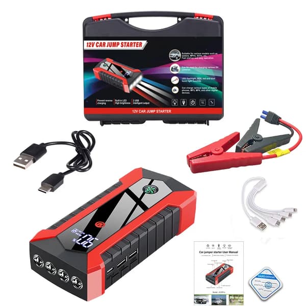 12V Bilstartare, 6000mAh Kapacitet, Bärbar Powerbank,Meny B EU