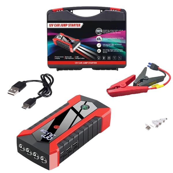 12V Bilstartare, 6000mAh Kapacitet, Bärbar Powerbank,Meny B EU