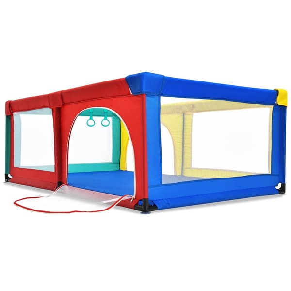 Baby legeplads, 190x120x69 cm, Multifarvet