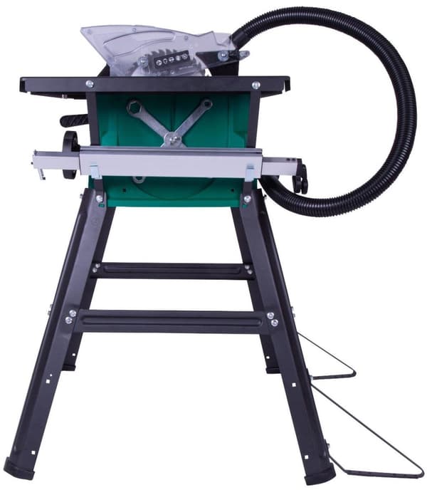 VONROC Bordrundsav - 1500W | 210mm | Støvsugeradapter - Ståloverflade | Inkl. Guide - Savklinge og Tilbehør