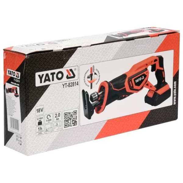 YATO kolvsåg med 2,0Ah 18V Li-Ion batteri