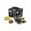 Miniatyrbild 1 av 2: Cirkel såg 2.0 XR FLEXVOLT 54V 3Ah Li-Ion Borstlös kompatibel med DEWALT styrskena - 190mm - 2 batterier - TSTAK låda -