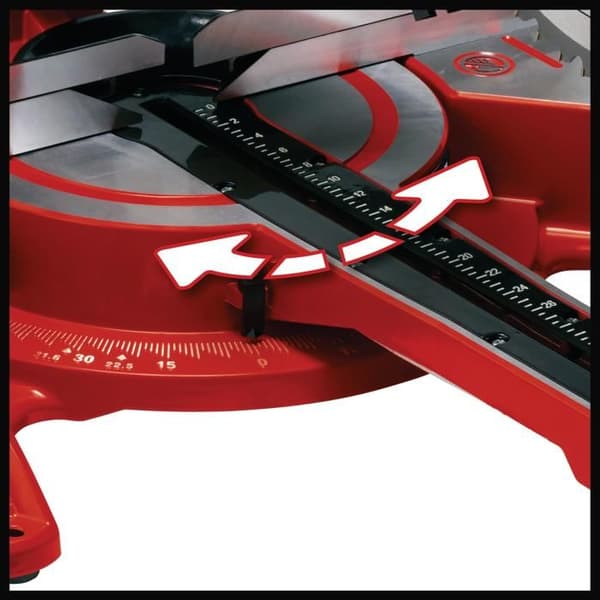 Einhell Kap- och geringssåg radiala TC-SM 2534/1 Dual (max. kapacitet 2350 W, integrerad skena, lutande såghuvud)