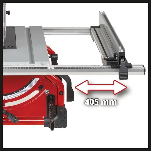 Einhell Cirkelsåg på bord TE-TS 254 T (2 000 W, mjukstart, huvudsakligt bord i aluminium, förlängning)