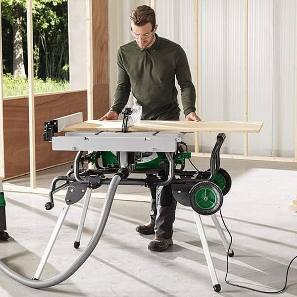 Bordssåg 254 mm HIKOKI C10RJWAZ 1500W med fällbart stativ