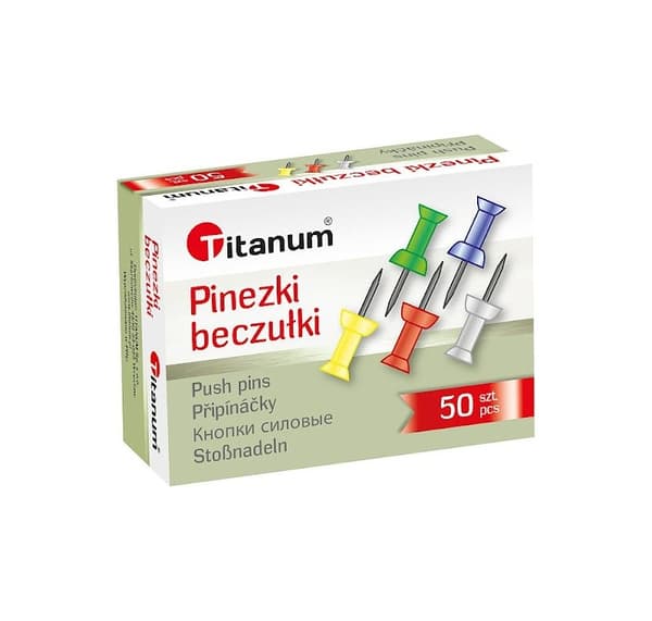 Tøndestifter farvede 50 stk Titanum