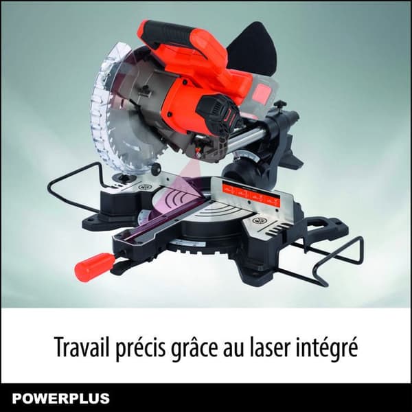 Dual Power Trådlös Kap- och Kappmaskin 20 V POWDP2560 - Cirkelsåg Ø 210 mm - Inbyggd Laser - utan Batteri eller Laddare - 1 Tillbehör