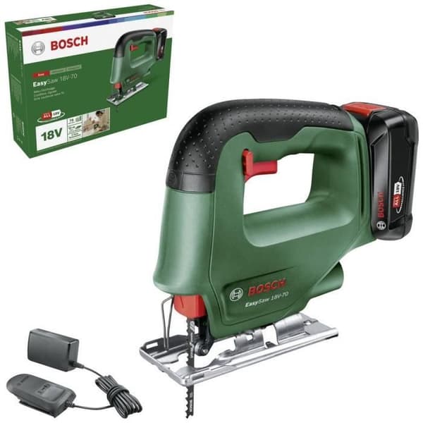 Bosch Home and Garden EasySaw 18V-70 sladdlös sticksåg - 18V 2,0 Ah batteri