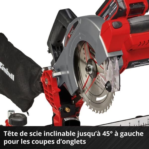 Einhell Trådlös geringsåg TE-MS 18/210 Li - Solo Power X-Change (18V, Blad 210 x 30 mm) Levereras utan batteri eller laddare.
