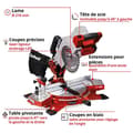 Miniatyrbild 2 av 4: Einhell Trådlös geringsåg TE-MS 18/210 Li - Solo Power X-Change (18V, Blad 210 x 30 mm) Levereras utan batteri eller laddare.
