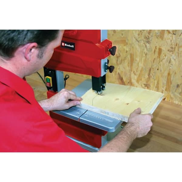 Einhell Bandsåg TC-SB 200/1 (250 W, Antal tänder: 6/25.4 mm, Nejsbar platta från -2° till 45°, Parallellstopp)