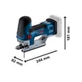 Miniatyrbild 2 av 4: Saxsåg - BOSCH - GST 18V-155 SC - 18V batteri - 65mm skärdjup - Ergonomisk