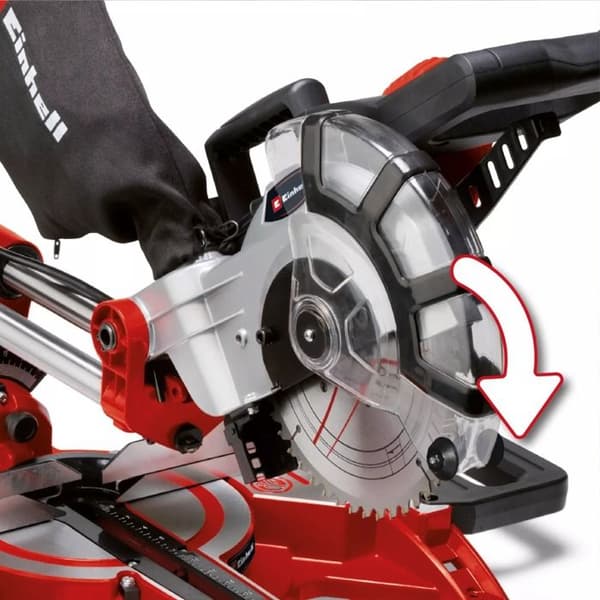 Einhell Kap- och geringssåg TC-SM 2131/1 Dual (max. 1 800 W, 4 900 varv/min) med hårdmetallblad och laser