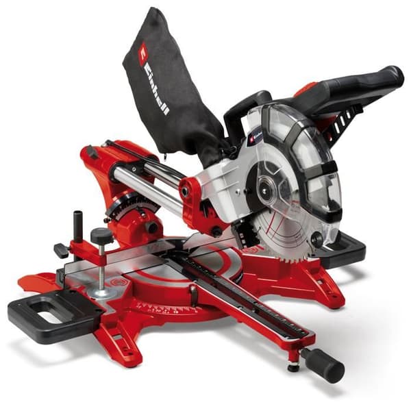 Einhell Kap- och geringssåg TC-SM 2131/1 Dual (max. 1 800 W, 4 900 varv/min) med hårdmetallblad och laser