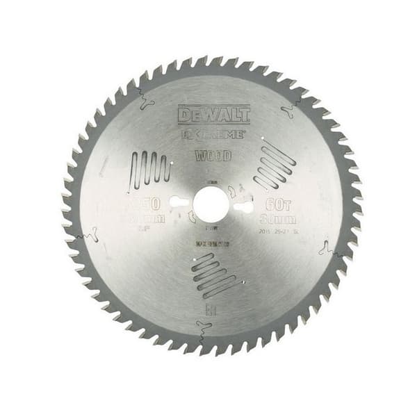 Lame scie stationär DT4351 Ø250 DEWALT för alla användningar - 30 mm hål - 60 positiva tänder - DT4351