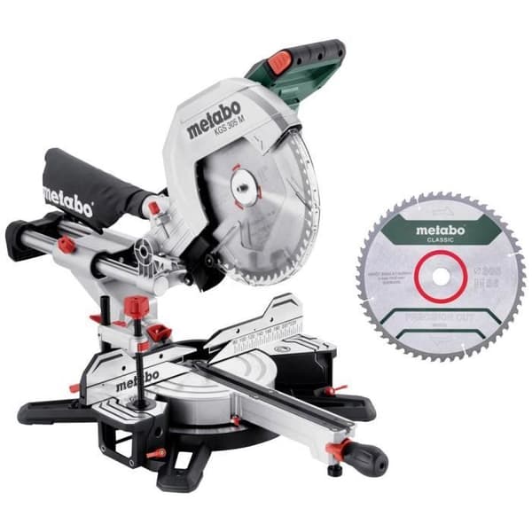 Radiell geringssåg - Metabo - 613305900 - 305 mm - 1600 W - Trä
