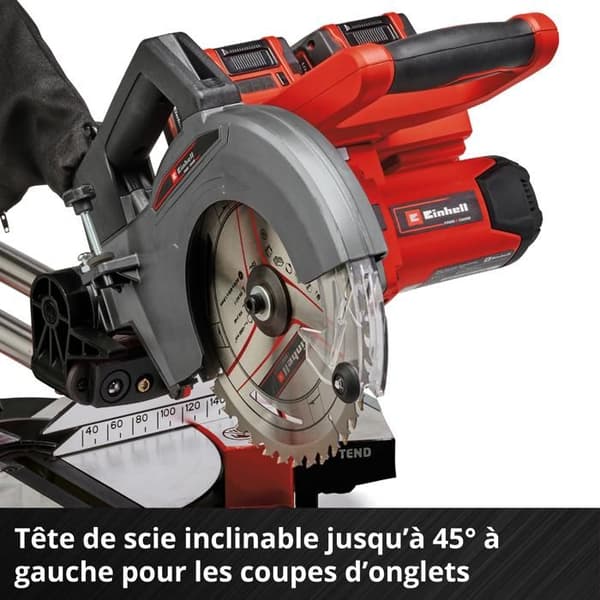 Einhell Trådlös radialgeringssåg TE-SM 36/210 Li-Solo Power X-Change (36V, Blad 210 x 30mm) Levereras utan batteri eller laddare