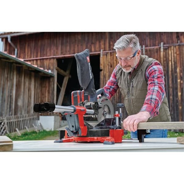 Einhell Trådlös radialgeringssåg TE-SM 36/210 Li-Solo Power X-Change (36V, Blad 210 x 30mm) Levereras utan batteri eller laddare