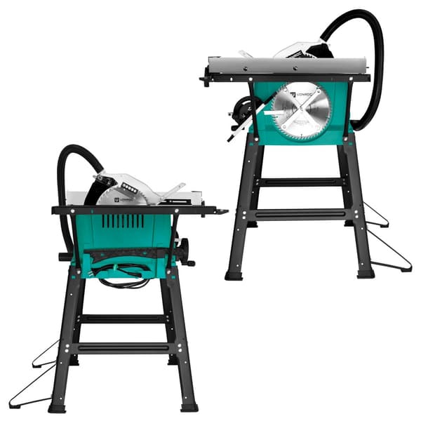 VONROC Bordrundsav - 2000W | 250mm | Støvsugeradapter - Ståloverflade | Inkl. Guide - Savklinge 60T og Tilbehør