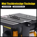 Miniatyrbillede 2 af 4: 90W Bordsav, 4500 RPM Hastighed, Justerbar Gevindguide, Egnet til Træ, Metal, Sten