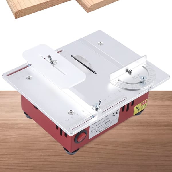 Mini Bordsåg, 96W Ren Kopparmotor, Justerbar Höjd, Kompakt Design