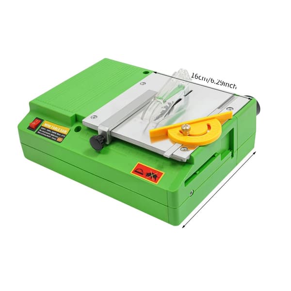Mini elektrisk bordsåg, 480W ren kopparmotor, 8800 varv/min, 2m strömkabel,mörkgrön, EU