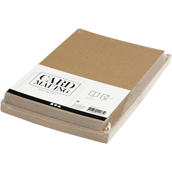 Kort och kuvert - A6 - Natur - 50 set