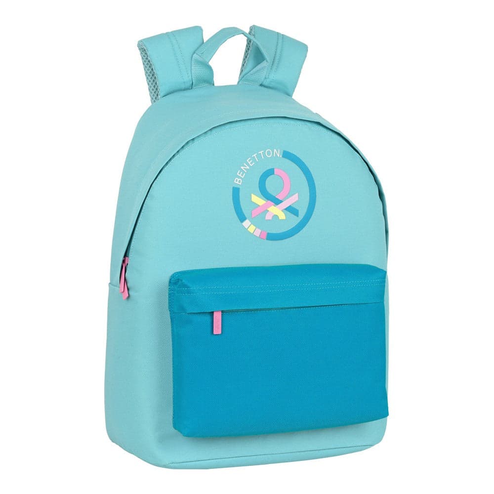 Laptopryggsäck Benetton Sugar Ljusblå (31 x 41 x 16 cm)