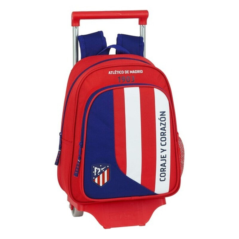 Skolväska med hjul 705 Atlético Madrid Neptuno (27 x 10 x 67 cm)