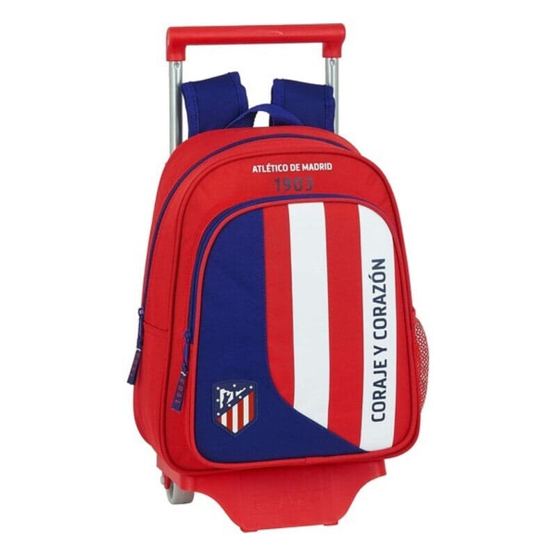 Skolväska med hjul 705 Atlético Madrid Neptuno (27 x 10 x 67 cm)