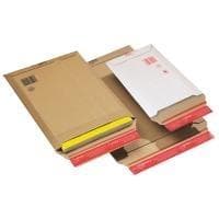 ColomPac-postilaatikko, valmistettu ruskeasta aaltopahvista, sisämitat: (L)250 x (S)360 x (K)-50 mm - 20 kpl (CP 010.06)