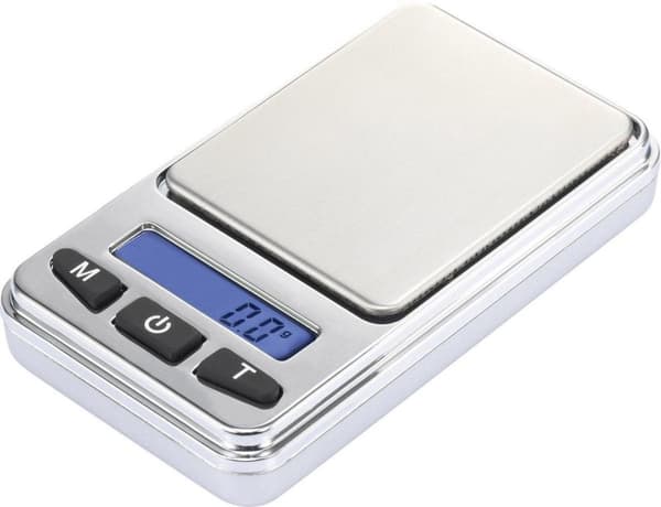 Basetech SJS-60008 Fickvåg Vägningsområde (max.) 200 G Upplösning 0,01 G Batteridriven Silver