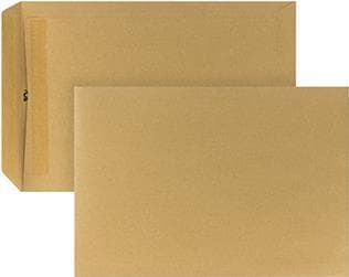 Soennecken-postikassi DIN C5, liimalla, 90 g/m², soodanruskea, 500 kpl/kpl.